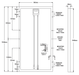 Technical diagram of 275 Watt Poly GMA Solar Panel with dimensions and hole specifications.