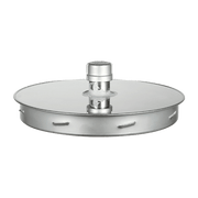 Summum Pro tee cap with drain by Cabin Depot, made of 304 stainless steel for chimney maintenance and rainwater evacuation.