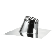 Summum Pro 5 - 30 Degree Roof Flashing with Storm Collar from Cabin Depot, made of 304 stainless steel for roof sealing and ventilation.