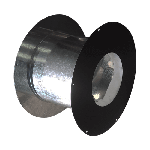 Summum Pro Insulated Wall Thimble for chimneys at Cabin Depot, fits 8” to 15 ½” walls, model SC-6IWT-2-P