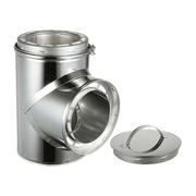 Summum Pro Tee with Cap by Cabin Depot, insulated for indoor or outdoor installation, includes removable cover and locking bands, product SC-6T90.