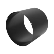 Summum Pro Finishing Trim Black for Chimneys - Cabin Depot Product SC-6BFT, used for wall thimble coverage.