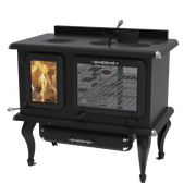Alt Tag: J.A. Roby Marmiton wood burning cookstove for cabins, eco-friendly design, available at Cabin Depot.