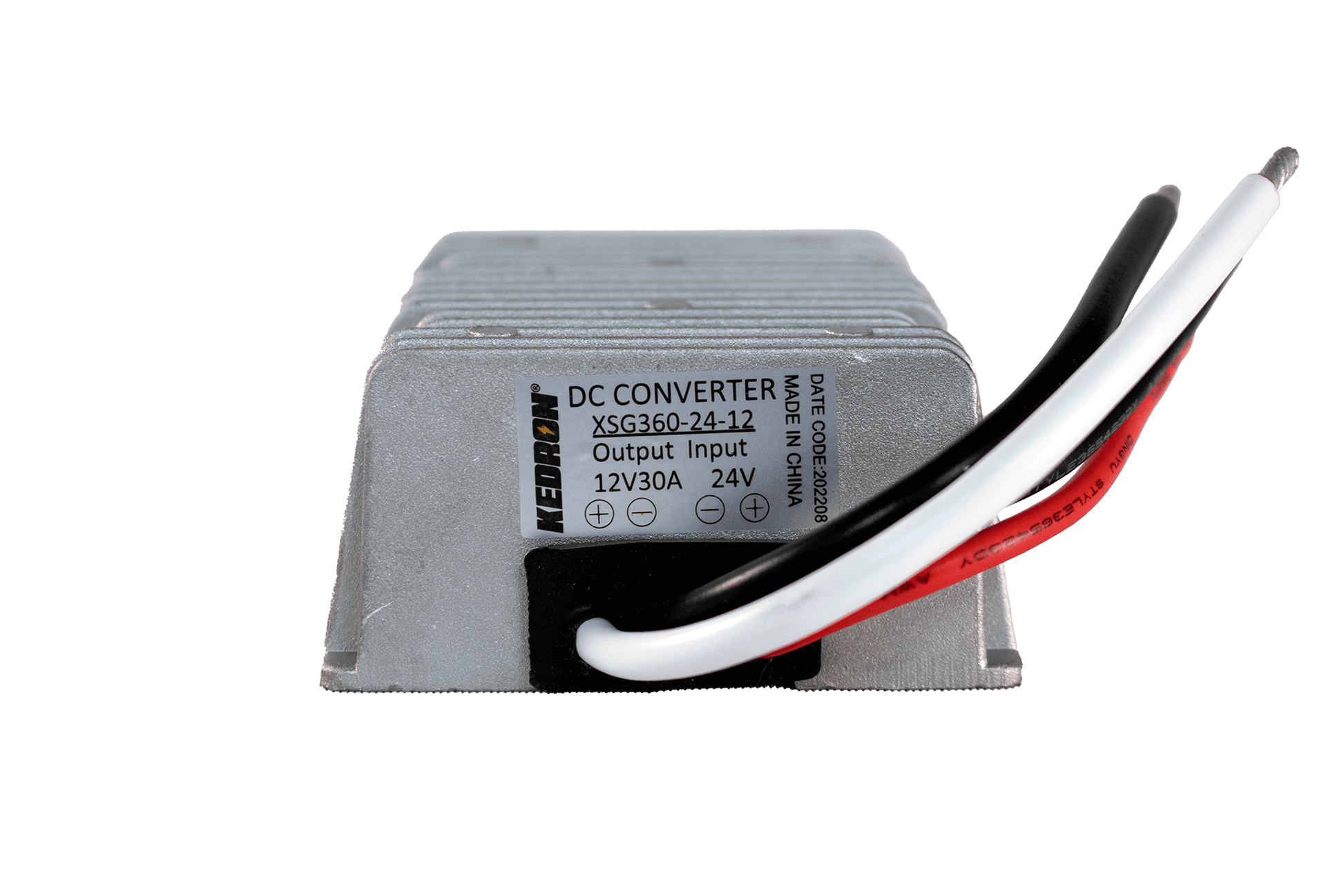 Kedron 24V to 12V Step Down Converter 30A - Efficient battery adapter for Cabin Depot; optimize power use for lower voltage devices.