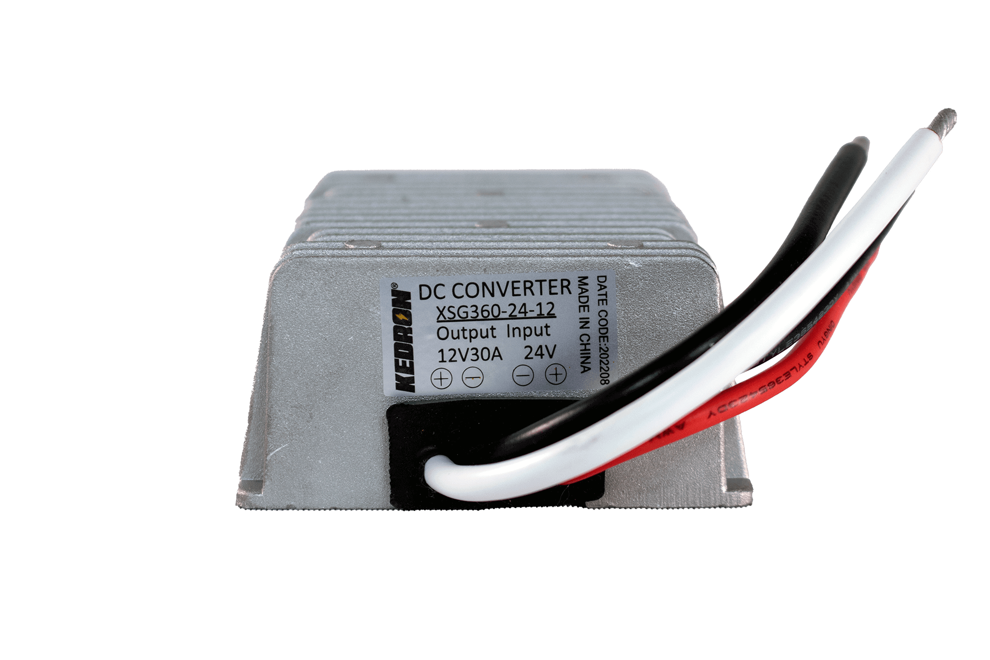 Kedron 24V to 12V Step Down Converter 30A - Efficient battery adapter for Cabin Depot; optimize power use for lower voltage devices.