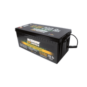 Kedron 12V 200AH LiFePO4 Battery from Cabin Depot, lightweight lithium iron phosphate battery for long cycle life and deep cycling.