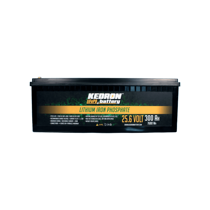 Kedron 24V 300AH LiFePO4 Battery with Lightweight Design and Long Cycle Life