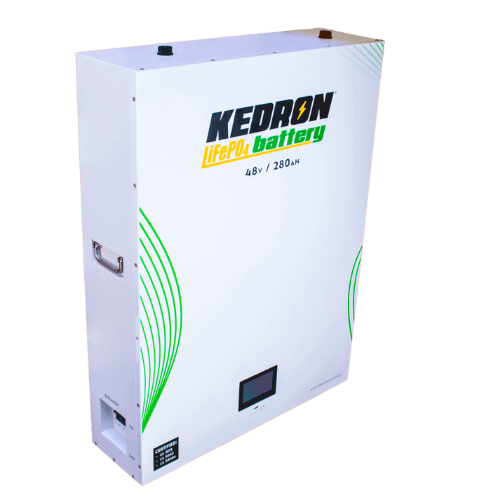 Kedron 48V 280AH LiFePO4 Indoor Battery UL Certified with Display Panel and Wall Mount Design