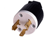 Kedron 120V AC NEMA L5-30P twist lock plug from Cabin Depot, ideal for 30A generators and 3-wire applications, UL Certified