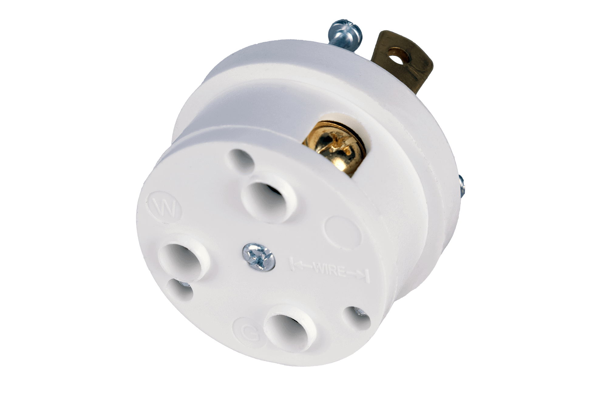 Kedron 120V AC NEMA L5-30P Twist Lock Plug from Cabin Depot for 30A applications, suitable for generators over 3000 watt.