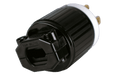 Kedron 120V AC NEMA L5-30P twist lock plug, UL certified 30A for 3-wire 110-120VAC applications, compatible with large generators.