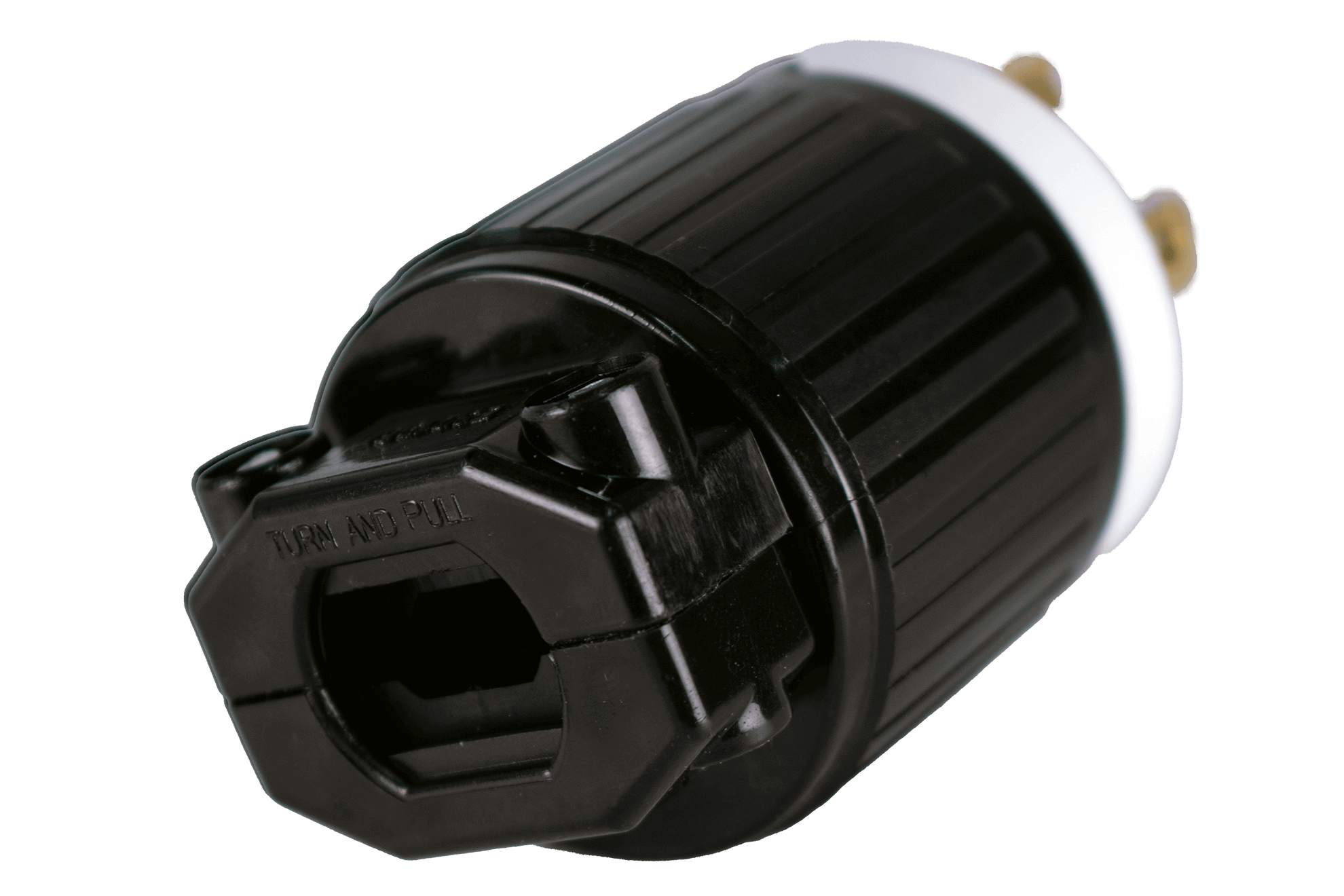 Kedron 120V AC NEMA L5-30P Twist Lock Plug for generators, UL Certified 30A, available at Cabin Depot