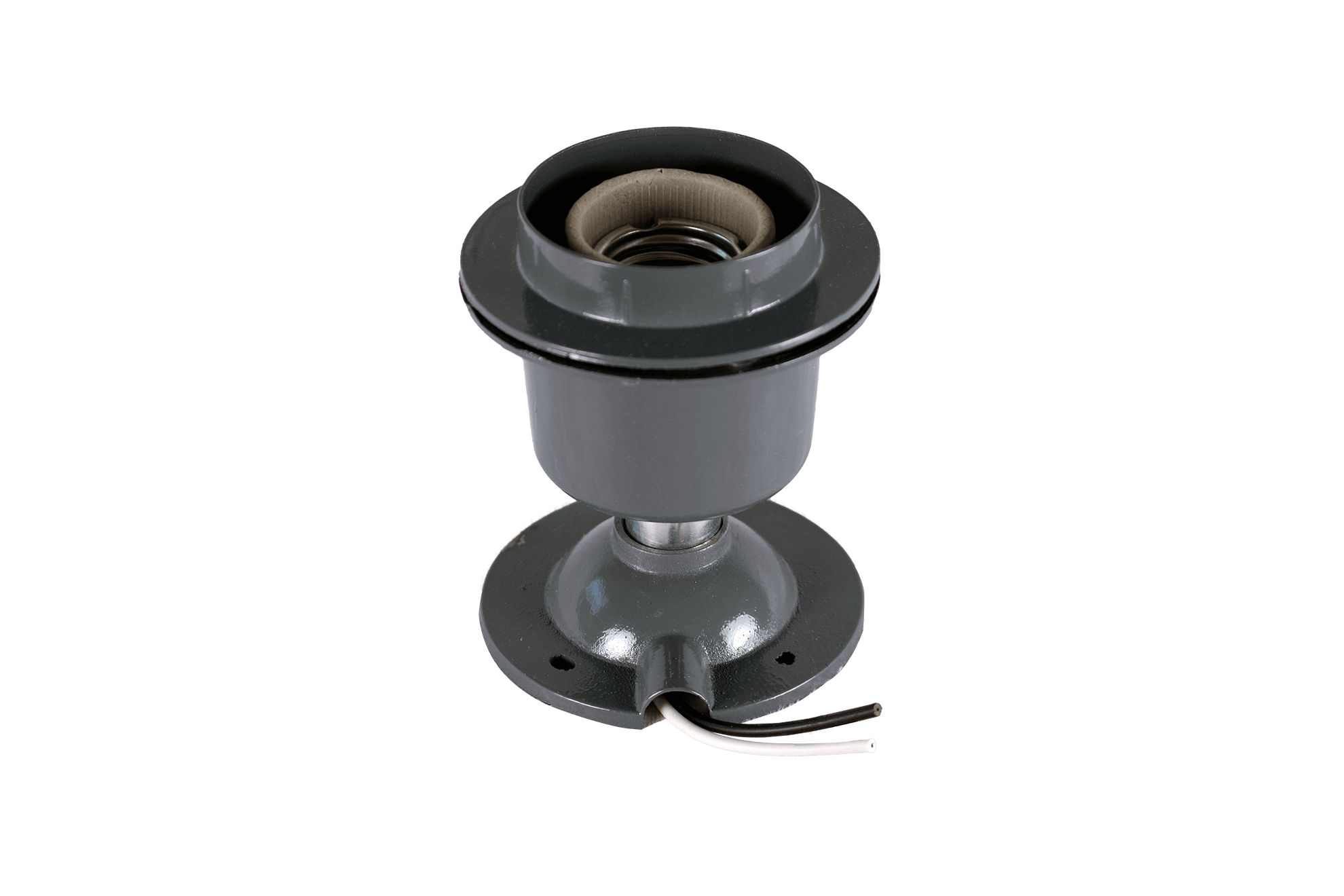 Kedron 12V DC Light Bulb Socket for E26/E27 base, sold by Cabin Depot, ideal for easy installation on flat surfaces, 12V DC use only.