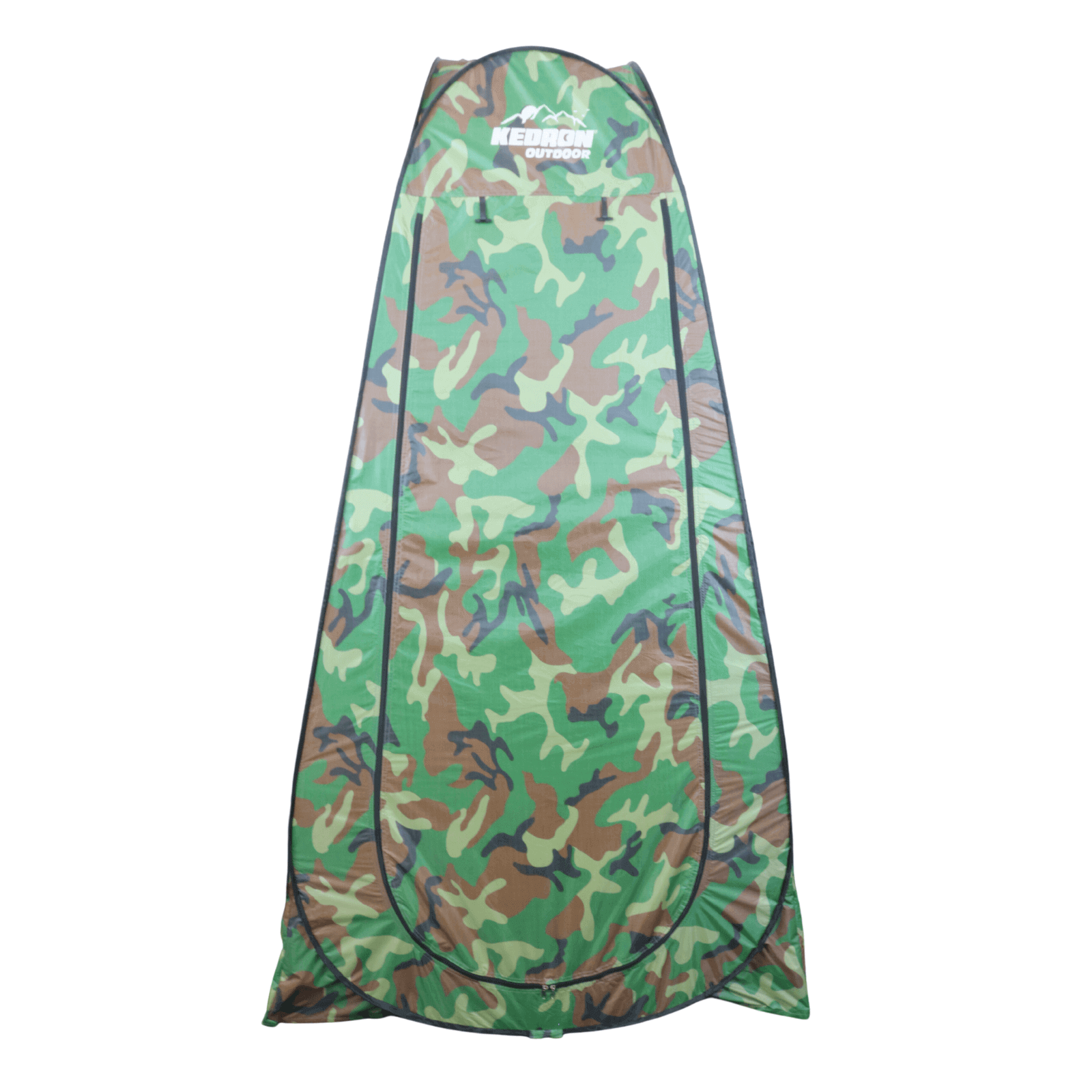 Kedron pop up privacy shelter tent with camouflage design, portable and lightweight for outdoor use, available at Cabin Depot.