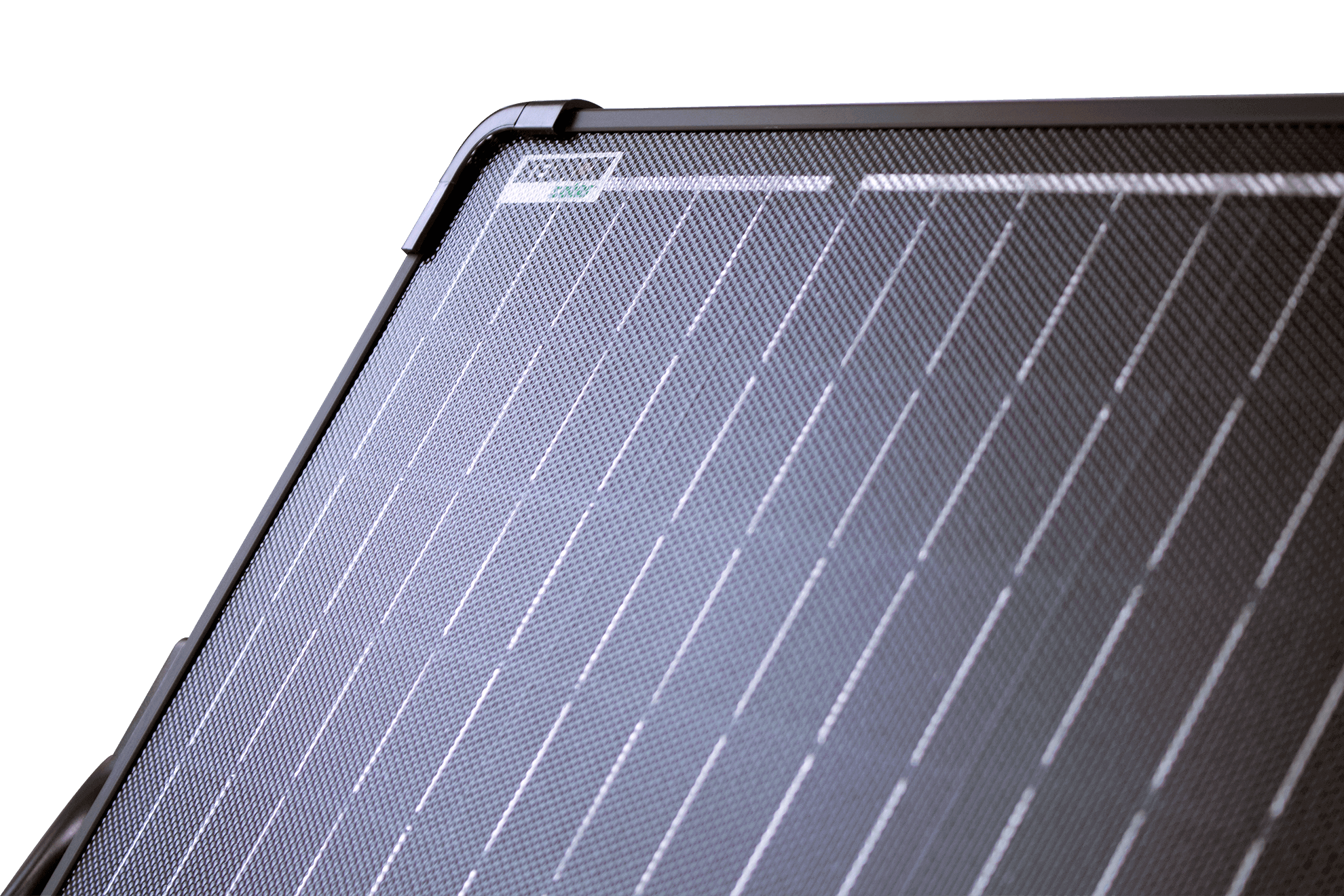 Close-up of the Kedron 100W Folding Solar Panel Kit, available at Cabin Depot, featuring durable, UV resistant ETFE for efficient solar power.