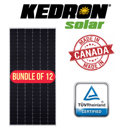 Kedron Solar 550W Mono Solar Panel - Bundle of 12 - Solar Panels by Kedron Solar