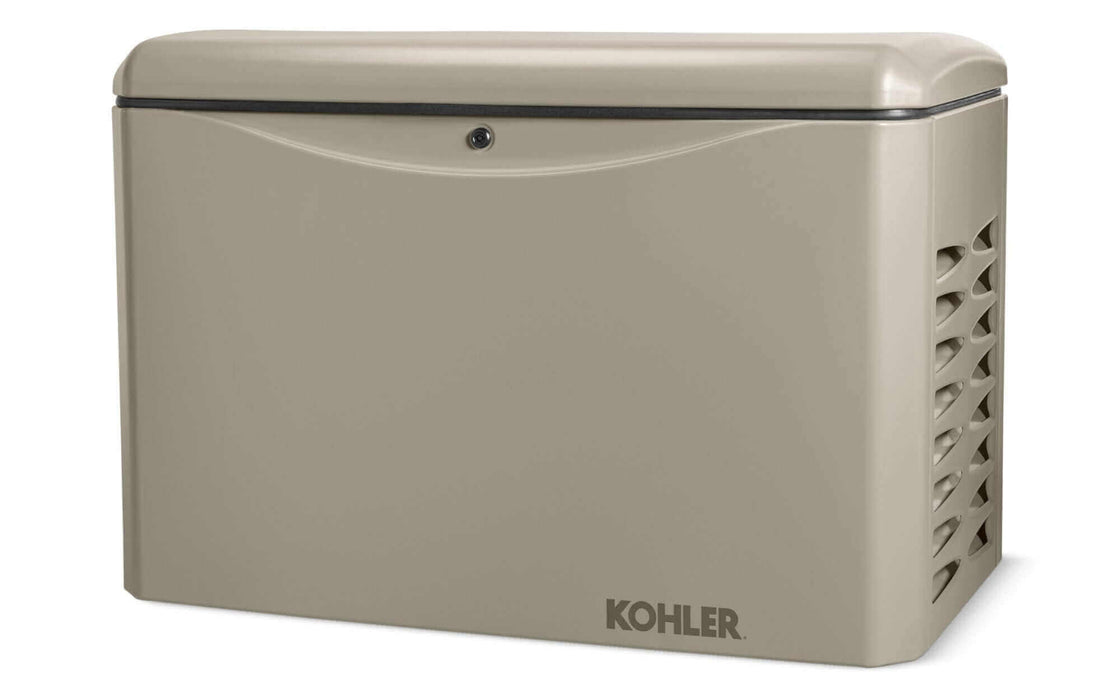 Kohler 14kW Off-Grid Edition LPG Generator in tan, ideal for reliable and powerful off-grid use; CSA Certified and ready to ship.