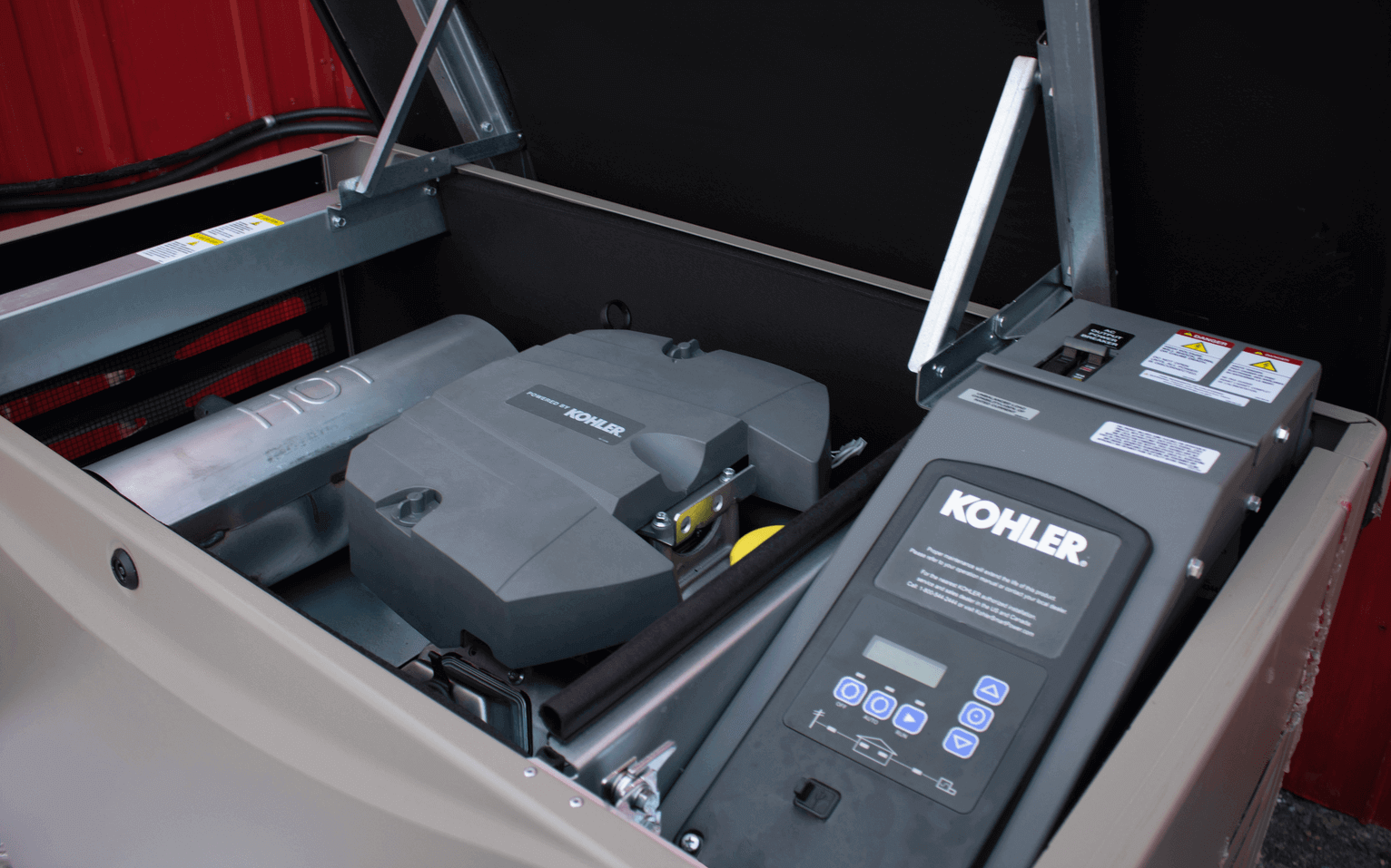 Kohler 14kW LPG Generator for Off-Grid Use from The Cabin Depot, fully commissioned and ready to install, CSA Certified