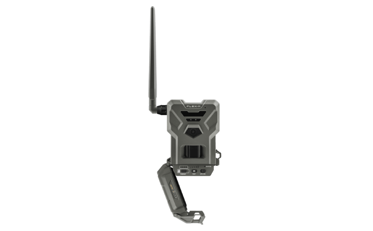 Spypoint Flex-M Cellular Trail Camera from Cabin Depot for wildlife observation, durable and easy-to-use design with image sending capability.