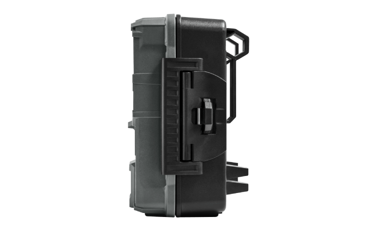 Spypoint Force-48 Trail Camera side view showcasing durable casing, available at Cabin Depot.