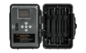 Spypoint FORCE-48 Trail Camera open view showcasing configuration screen and battery compartment.