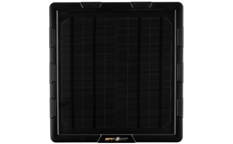 Spypoint SPLB-10 Lithium Battery Solar Panel with 5W capacity for sustainable trail camera power.