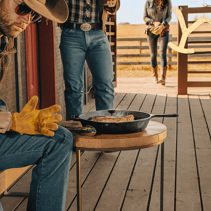 Lodge 12" Yellowstone Cast Iron Steer Skillet - by Lodge Cast Iron