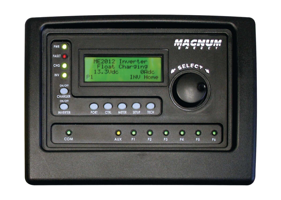 Magnum ME-ARTR Advanced Router Remote with display screen for system-level connectivity and programming for inverters and chargers.