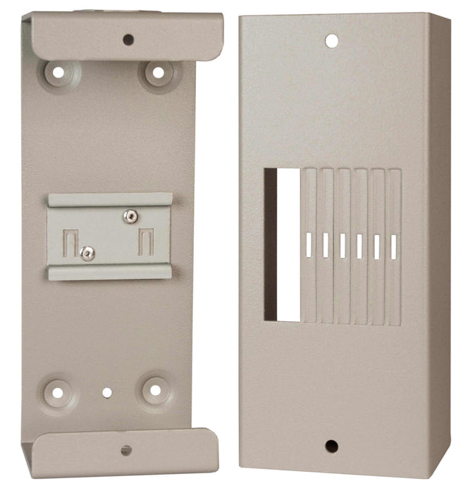 MidNite Aluminum Enclosure Big Baby Box for 4 din rail breakers, powder-coated, durable design with extra wiring room.