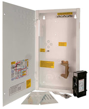 MidNite 125A Mini DC Disconnect with white chassis, 125VDC breaker, dinrail and panel mount slots - Cabin Depot.