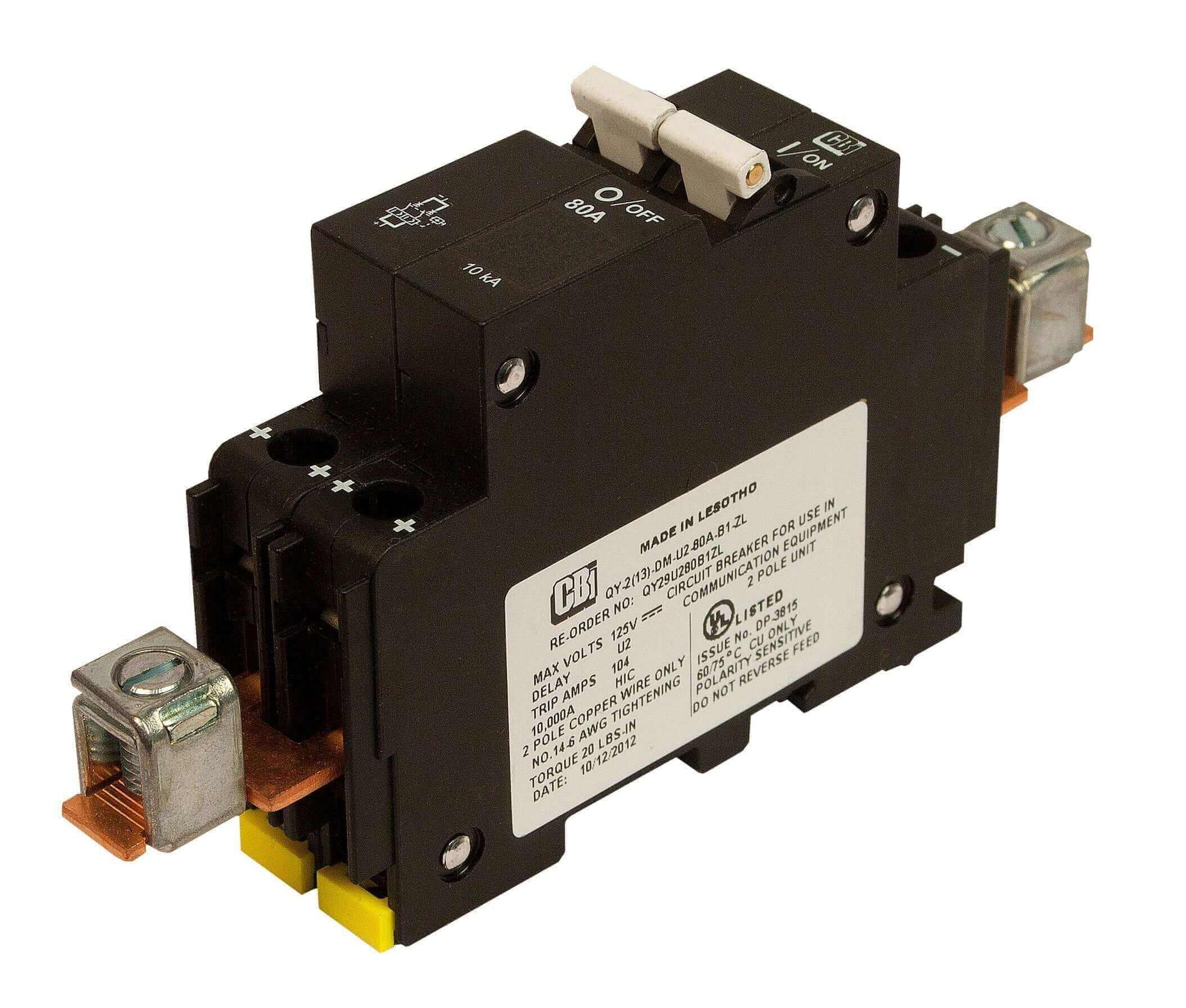MidNite MNEPV100 DC Circuit Breaker, 150V 100A, ETL listed for US and Canada, available at Cabin Depot.
