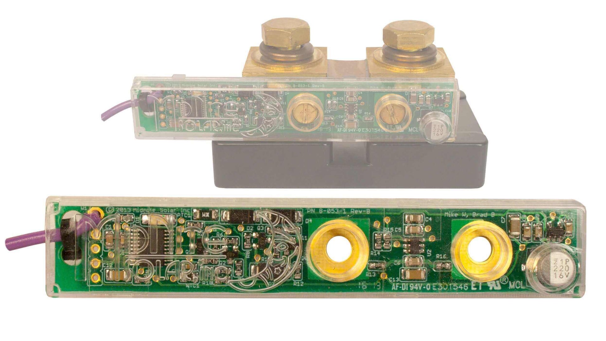 MidNite Whiz Bang Jr Current Sense Module for Cabin Depot, featuring a 50mv / 500A shunt connection for charge controllers.