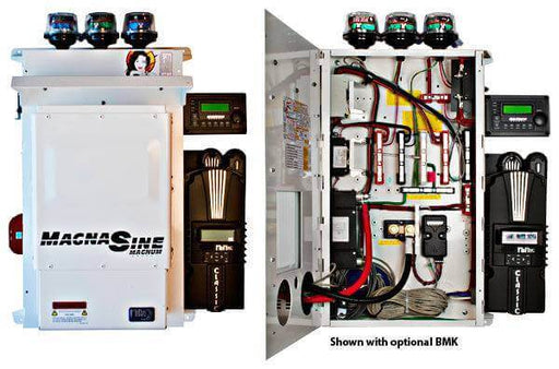 Magnum 24V 4000W 4024PAE Off-Grid DC Inverter System with MidNite Classic 150 MPPT charge controller and prewired E-panel.