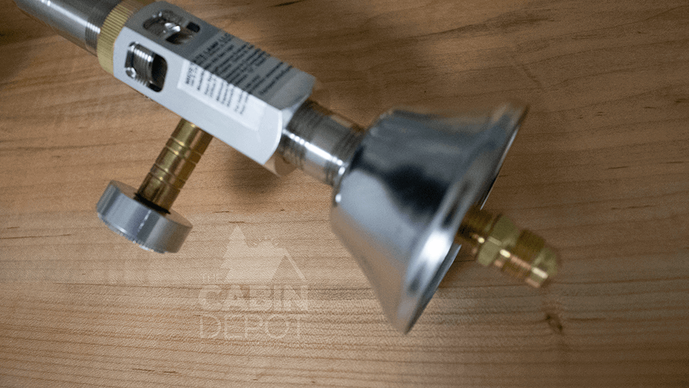 Midstate Model 450 Propane Lamp component from Cabin Depot, showcasing durable design and OTL certification for efficient indoor lighting.