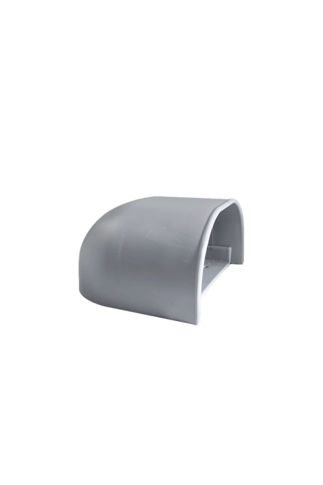 Nature's Head Shell Vent for cabins, homes, RVs; paintable, weatherproof plastic with nylon mesh filter; sleek profile design.