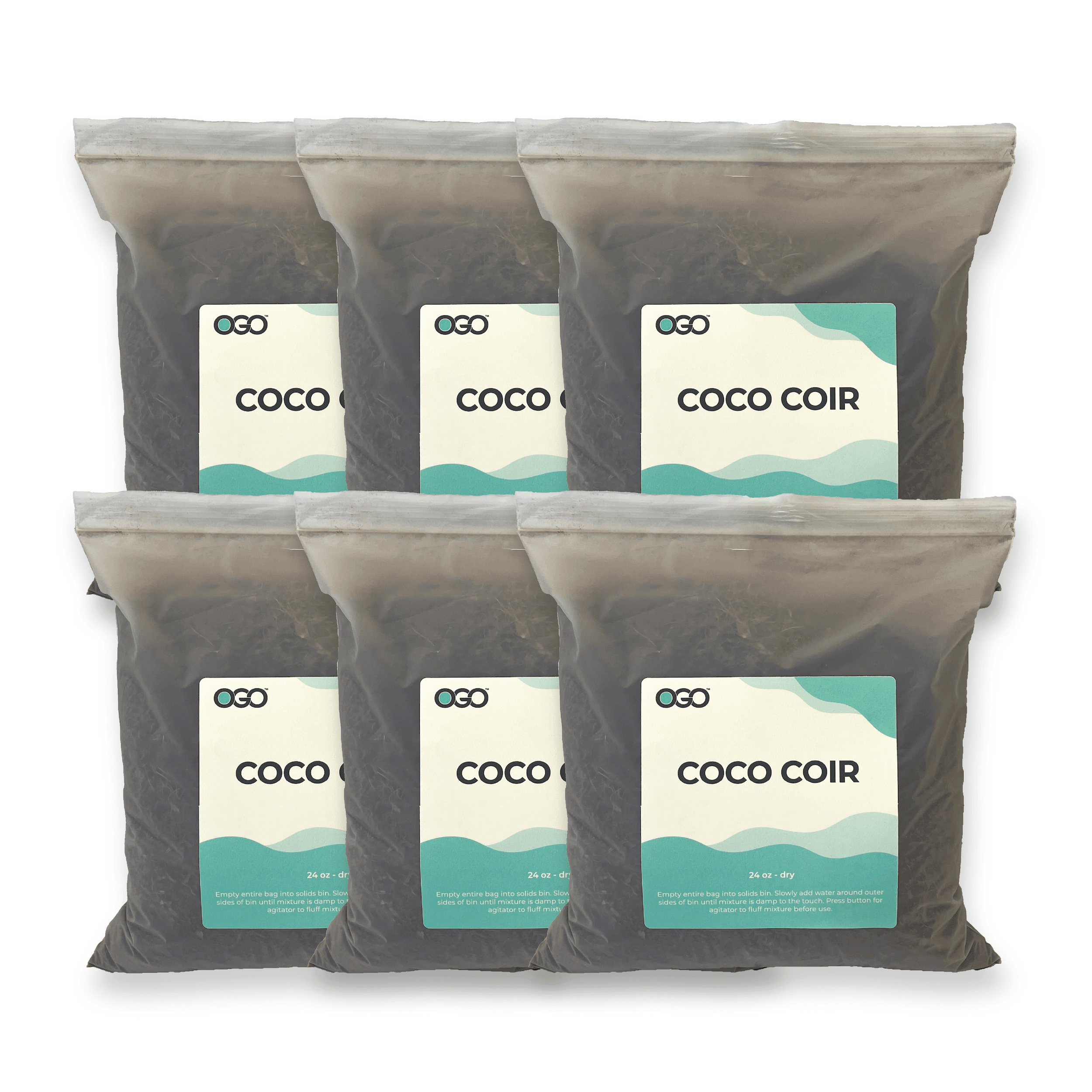 Eco-friendly blend of five Coco Coir bags ideal for natural gardening and soil enhancement.