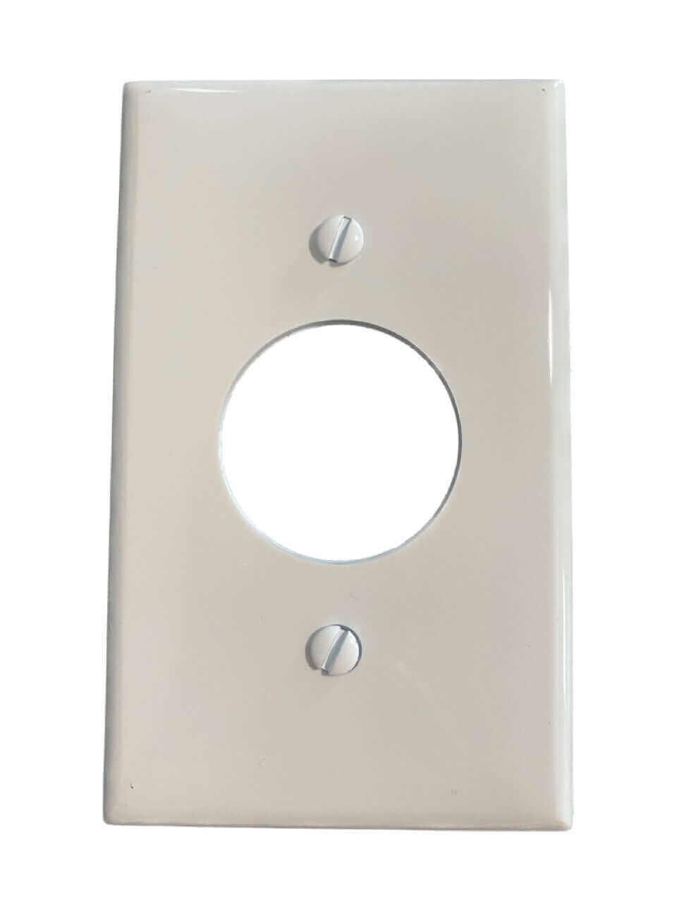 White outlet cover for Kedron 6-20R Receptacle by Cabin Depot, CSA & UL listed, fits Cinderella Comfort installations.