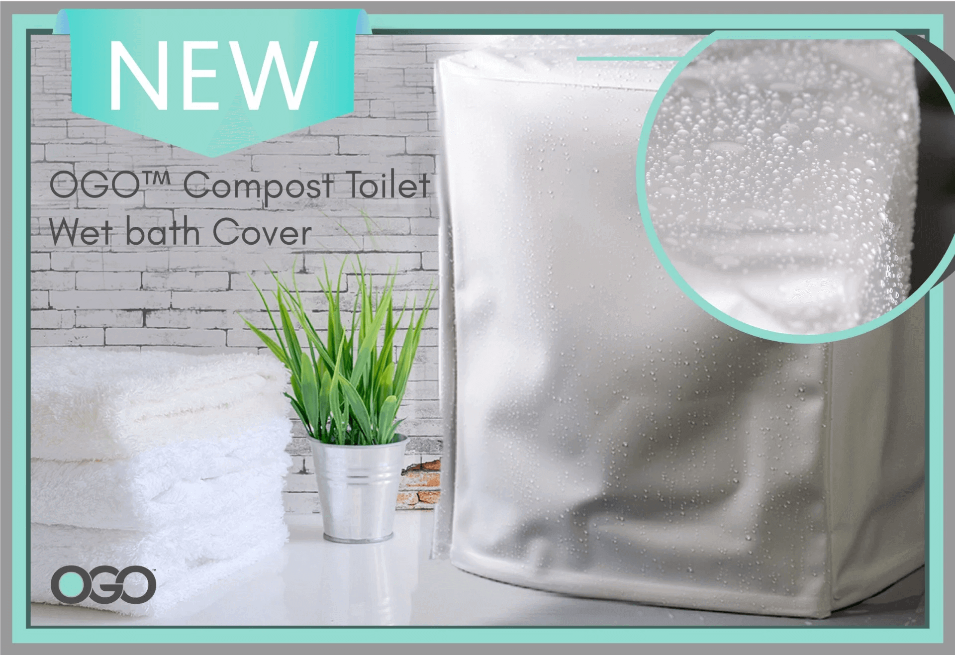 Alt Tag: OGO Wet Bath Cover from Cabin Depot - water-resistant and quick-drying, perfect for protection and as a shower seat.