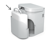 OGO Extra Urine Bottle for Cabin Depot, designed for waste separation in portable toilets, fits inside drawer, drop tested from 6 ft.