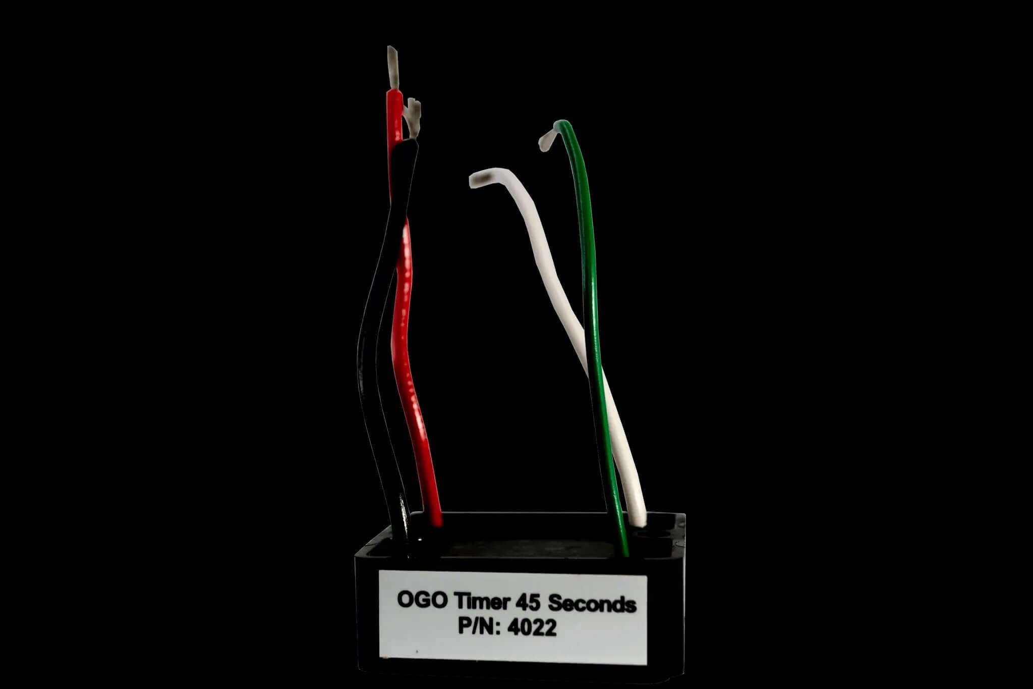 OGO Replacement Timer with built-in short circuit protection, adjustable wiring harness, available at Cabin Depot.