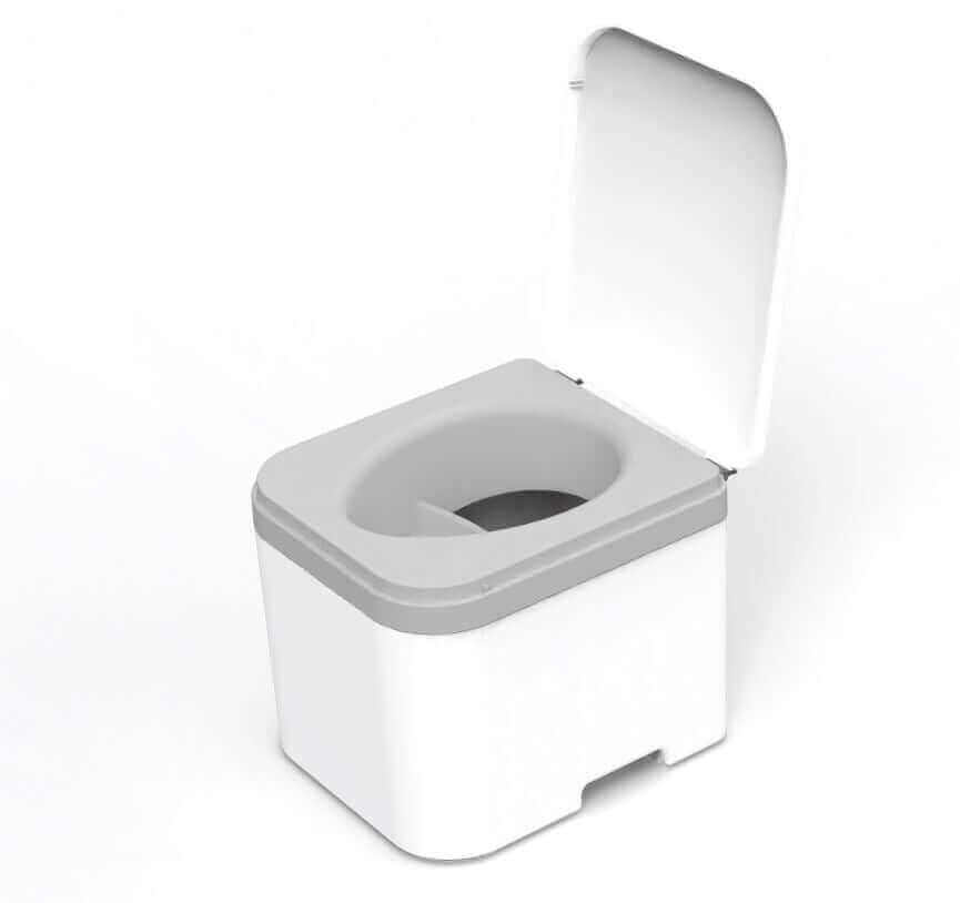 OGO Nomad compost toilet with urine diversion, available at Cabin Depot, featuring modern design and efficient waste separation system.