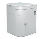 OGO Composting Toilet in White, perfect for tiny homes, RVs, boats. Available at The Cabin Depot. Free shipping in Canada, made in USA.