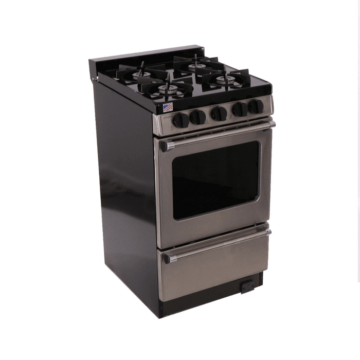 Premier 20" Pro Series Battery Spark Off-Grid Range - Stainless Steel - Ranges by Premier