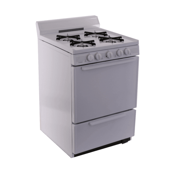 Premier 24" Battery Spark Off-Grid Gas Range - White - by Premier