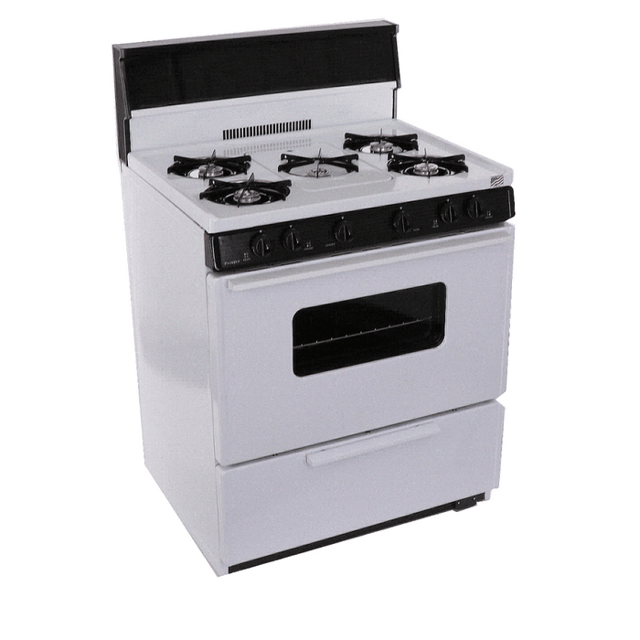 Premier 30" Battery Spark Off-Grid Burner Range - White - Uncategorized by Premier