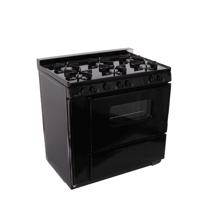 Premier 36" Battery Spark Off-Grid Sealed Gas Range - Black - by Premier