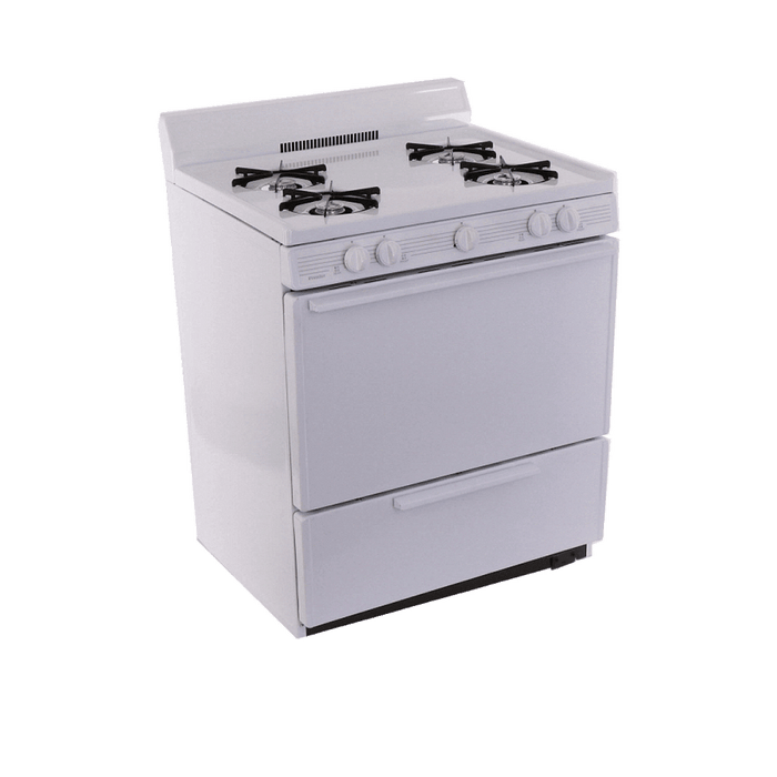 Premier 30" Battery Spark Off-Grid Gas Range - White - by Premier