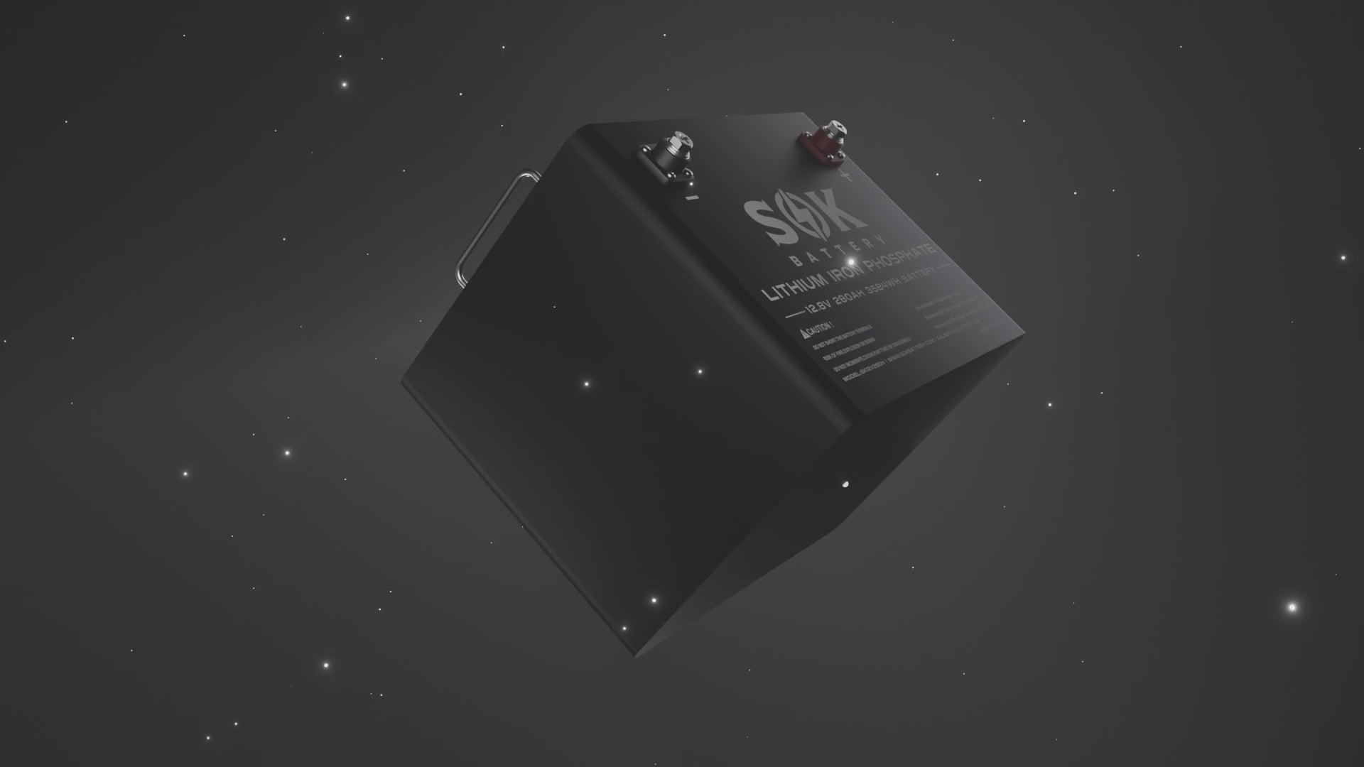 Load video: SOK Battery 12V 280Ah LiFePO4 Battery With Built-In Heater