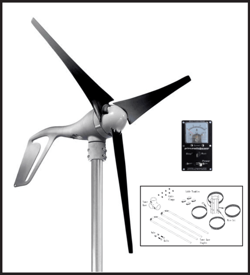 Primus Wind Power Air 40 Turbine With Control Panel And 27' Tower Kit - Uncategorized by Primus Wind Power