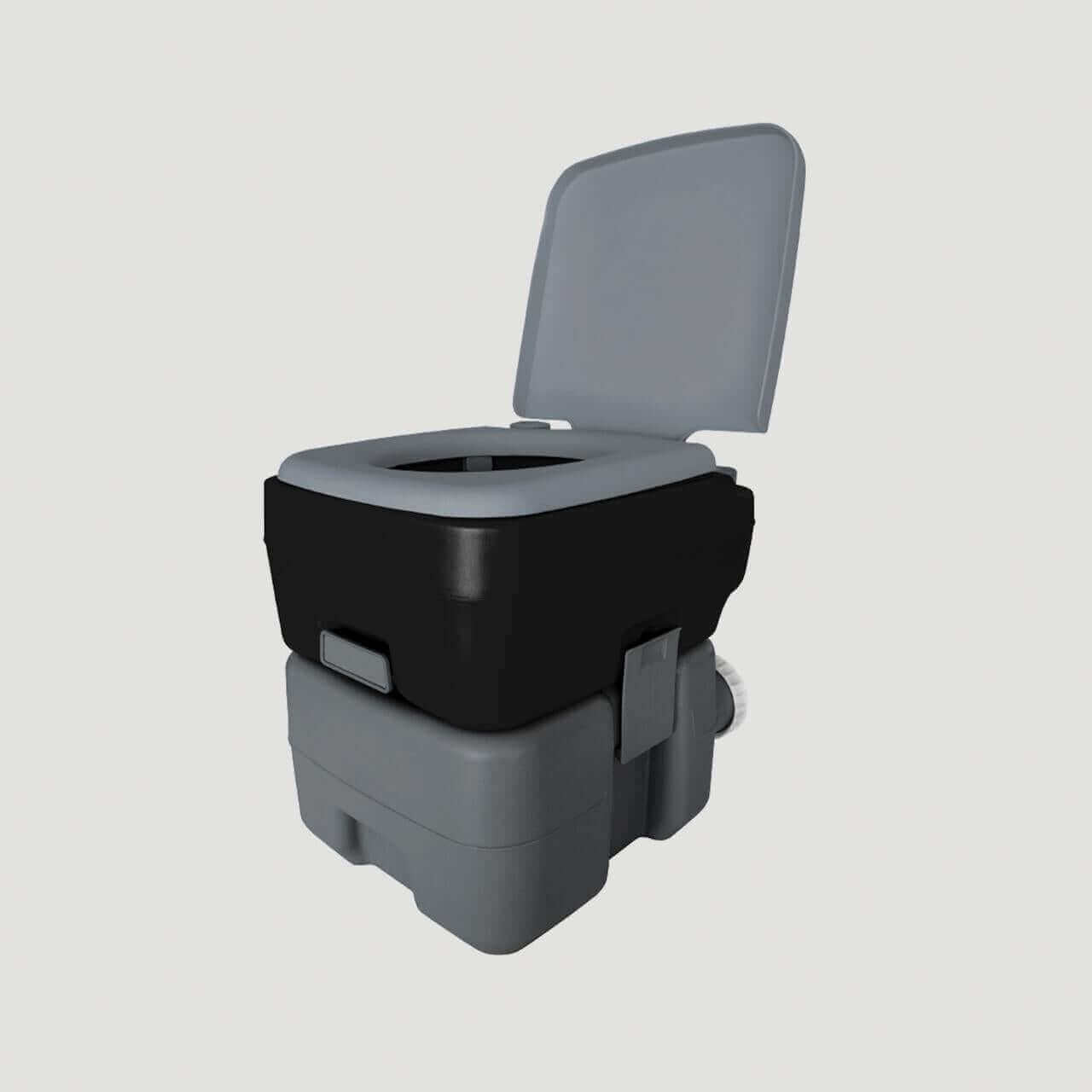 Reliance Flush N Go Portable Toilet 1020T with 10L/2.5G fresh water and 20L/5G holding tank available at Cabin Depot.